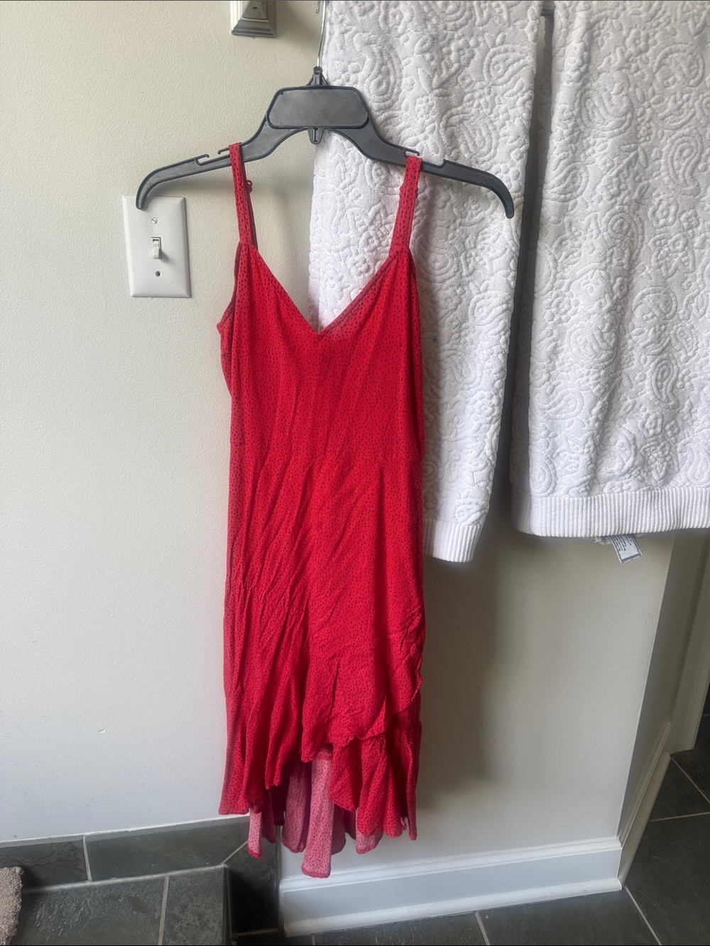 Express Red Sleeveless V-Neck Summer Dress XS